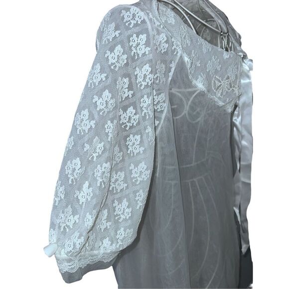 Beautiful RARE VINTAGE MADE IN USA  STERN MAID Womens Fancy Sheer Twirly Sissy 1 - Picture 10 of 12